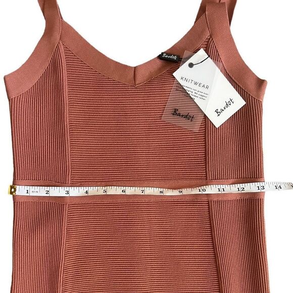 NWT Bardot Katy Bodycon Chestnut Knit Sweater Dress Size US 6 - Picture 8 of 14